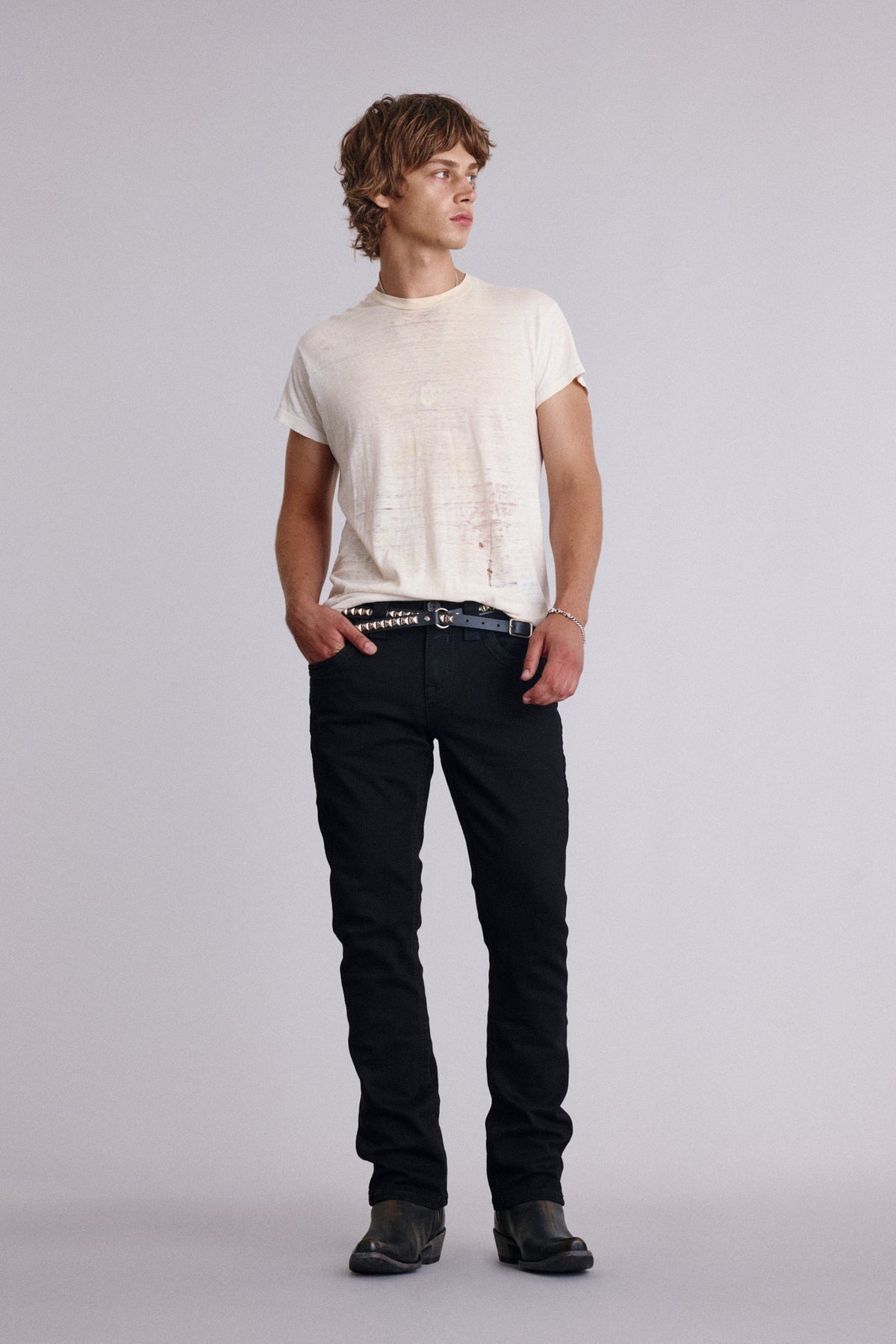 Rock Revival Arther Straight Jeans – Black on Black, front view