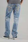 Rock Revival Andrew Bootcut Jeans in Medium Blue – image 1 of 5