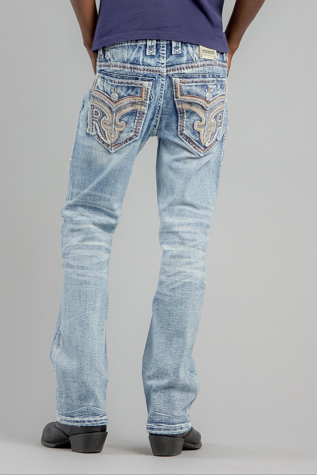 Rock Revival Baxter Bootcut Jeans in Light Blue – image 1 of 5