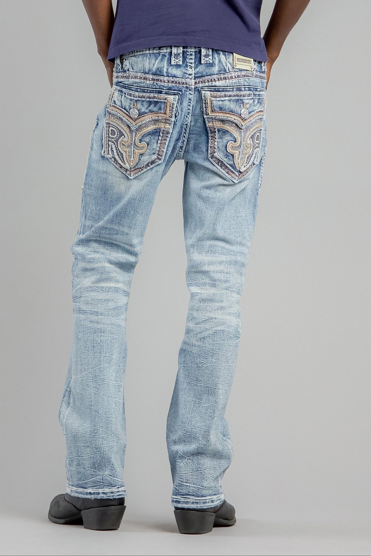 Rock Revival Baxter Bootcut Jeans in Light Blue – image 1 of 5