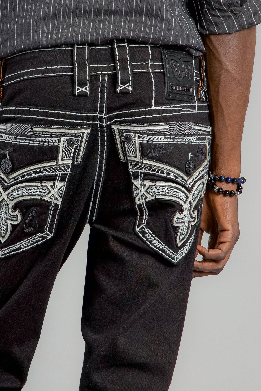 Rock Revival Eggplant Alt Straight Jeans – Black