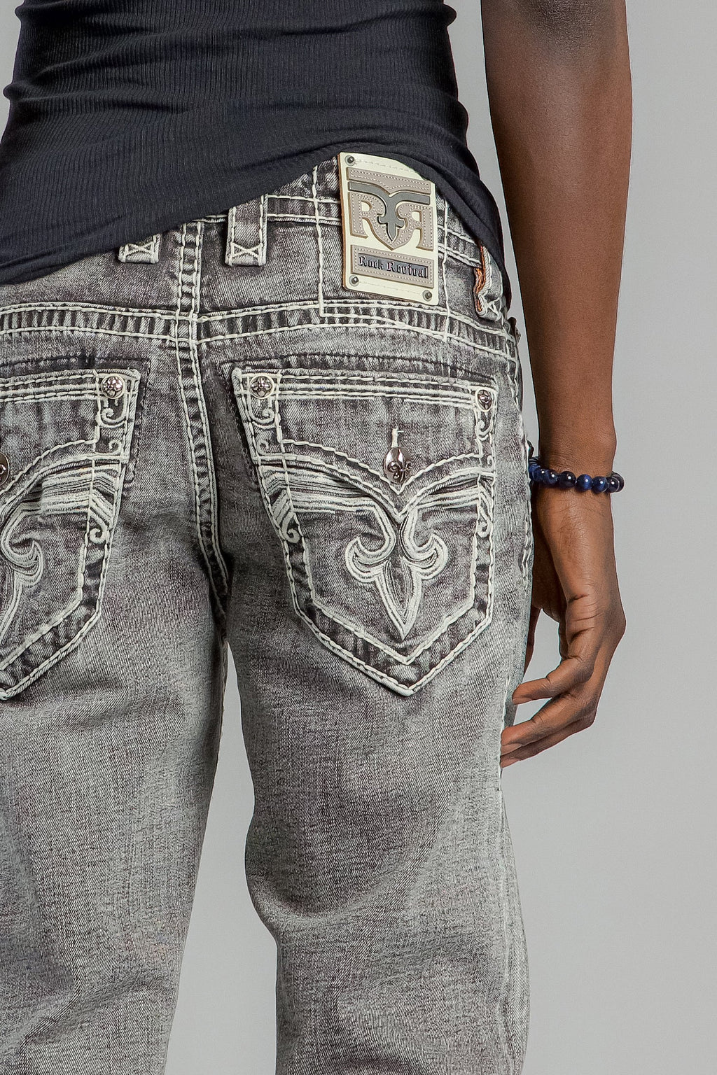 Rock Revival Haiden Straight Jeans – Gray