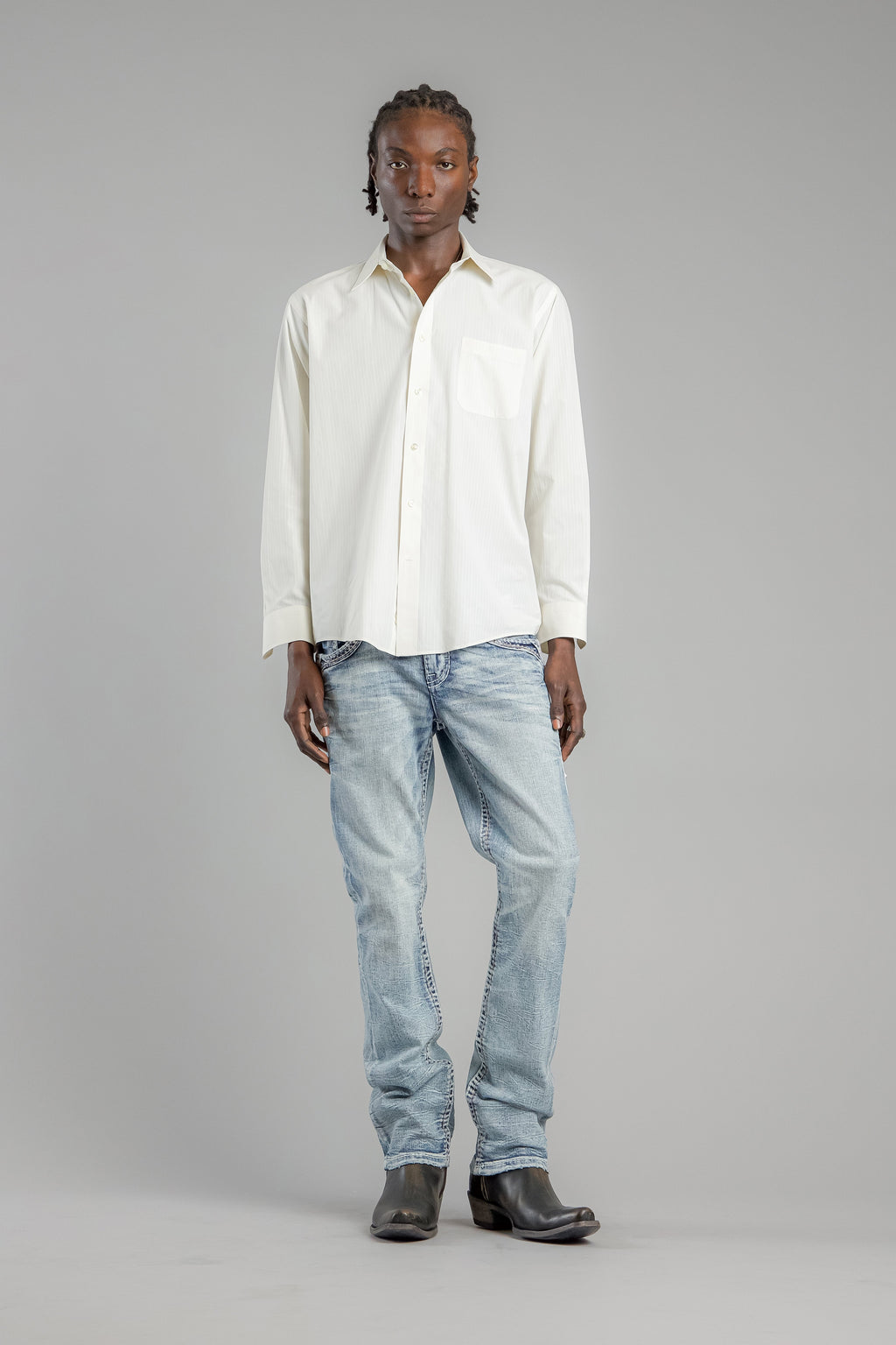 Rock Revival Justice Straight Jeans in Light Blue