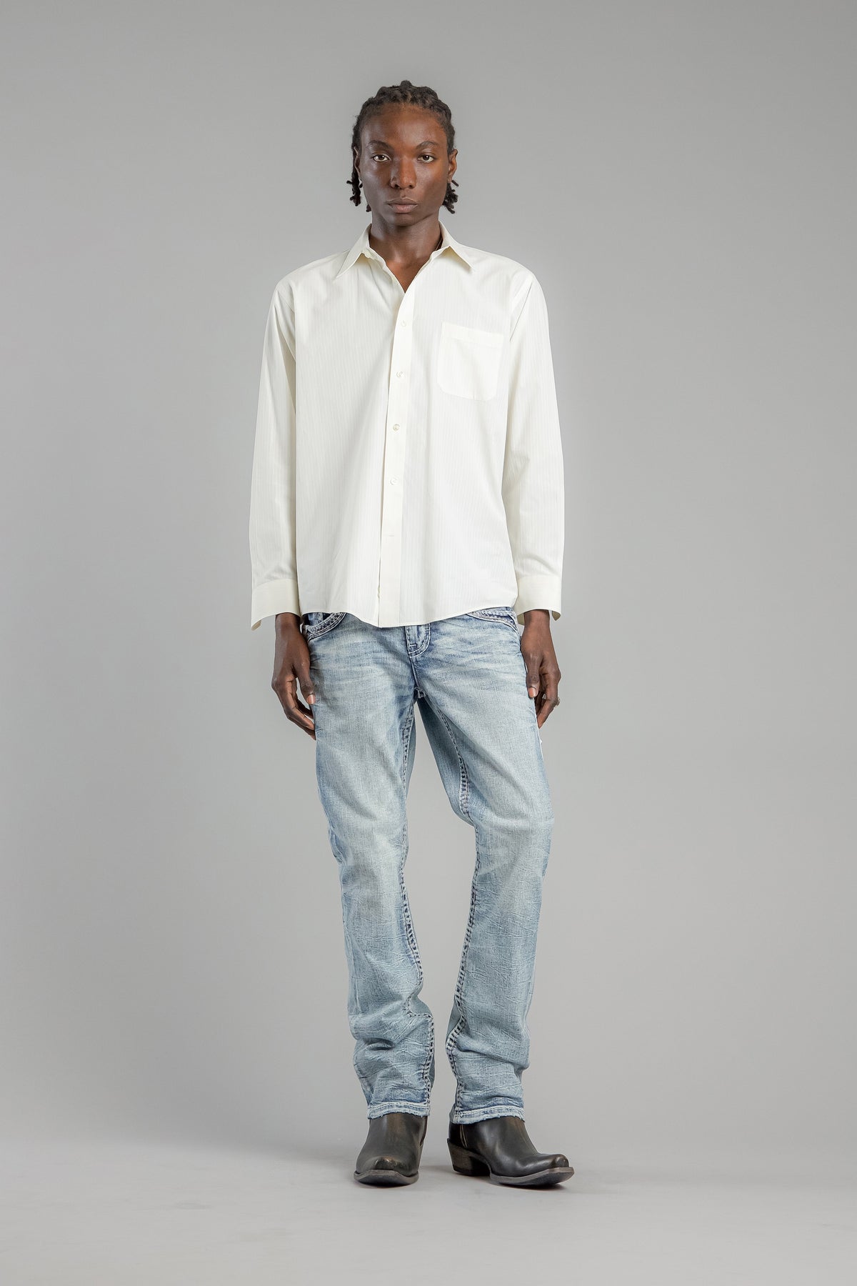 Rock Revival Justice Straight Jeans in Light Blue