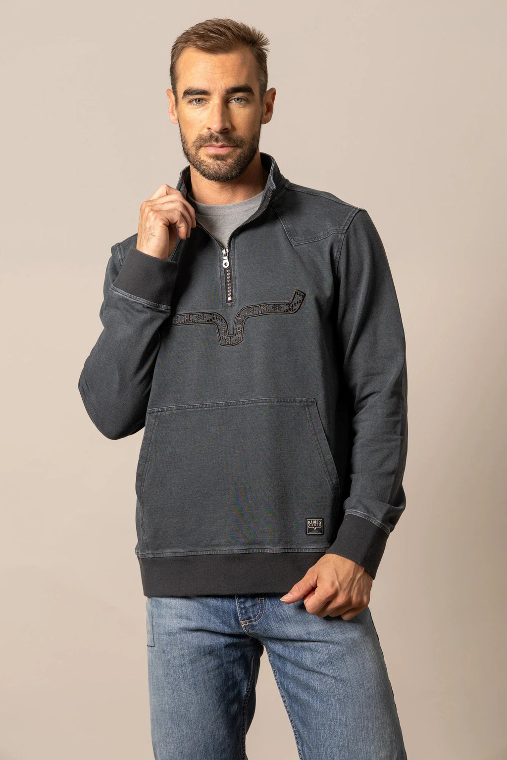 Kimes Ranch Rowell Pullover – Charcoal