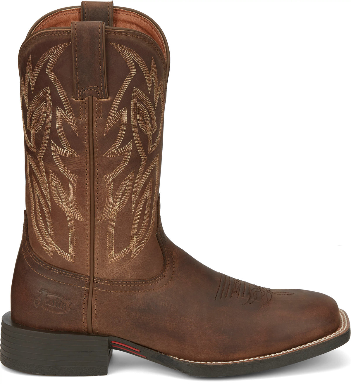 Justin Canter Dusky Brown western boot - side