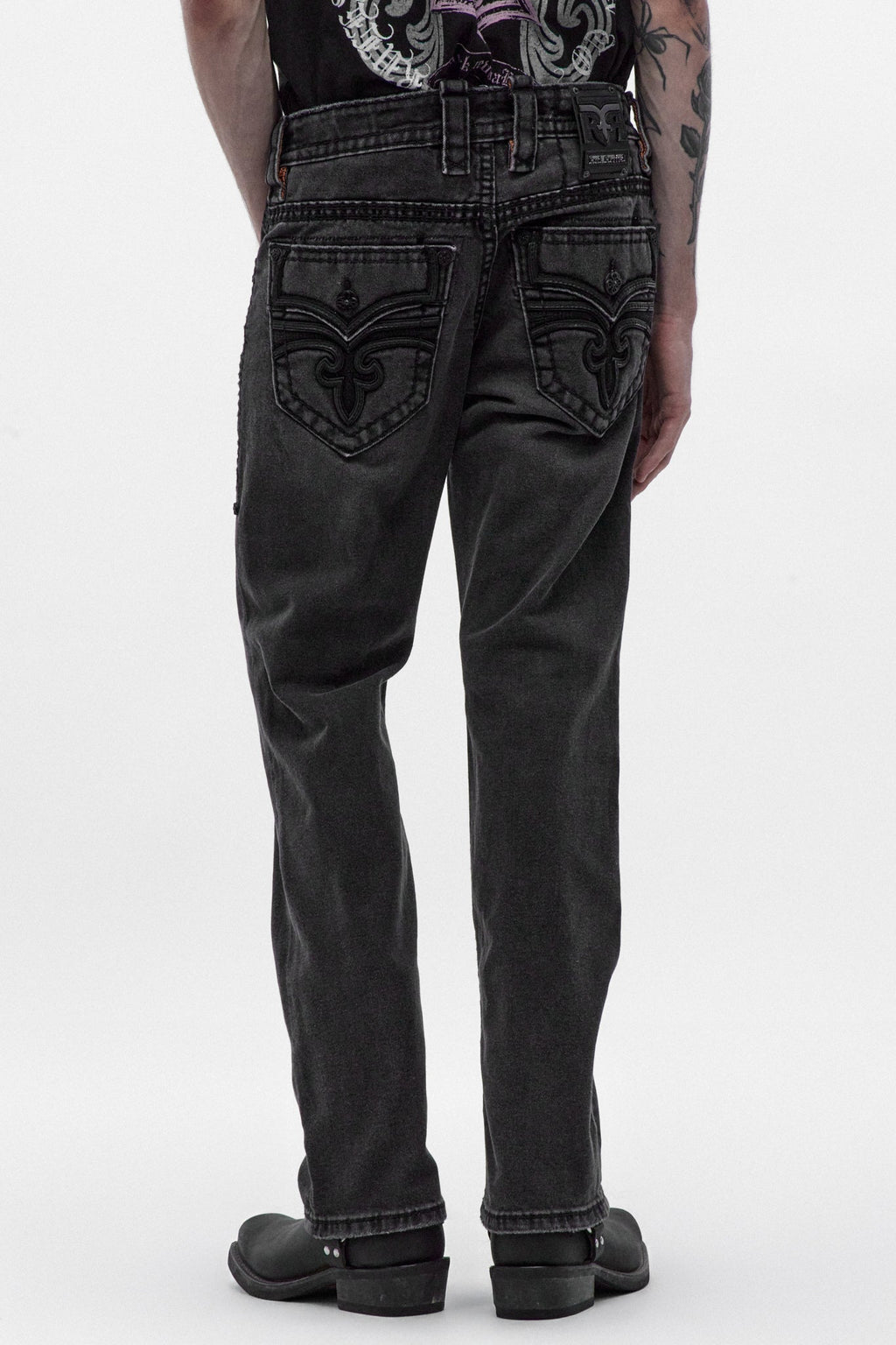 Rock Revival Wes Bootcut Jeans – Black