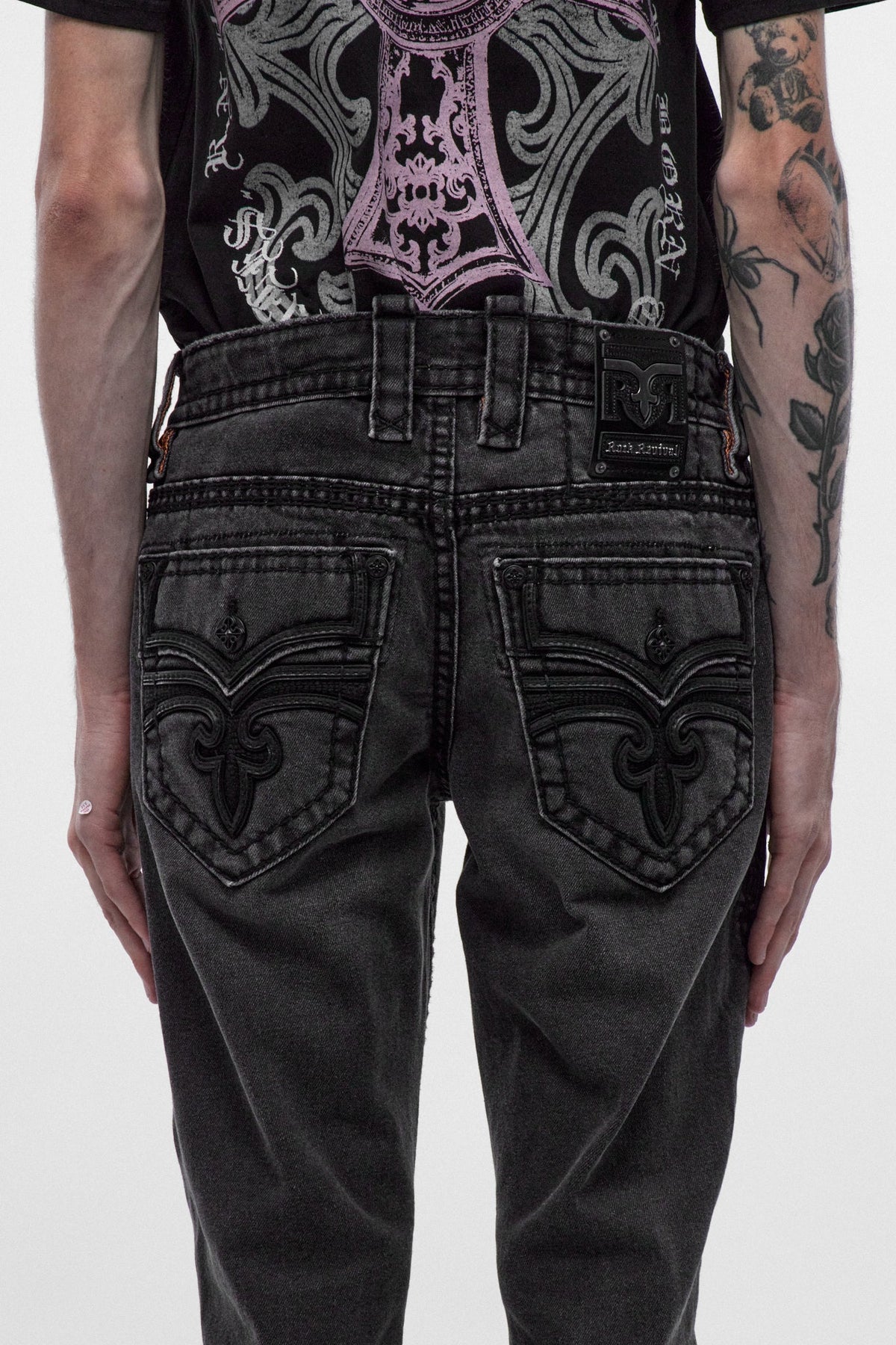 Rock Revival Wes Bootcut Jeans – Black