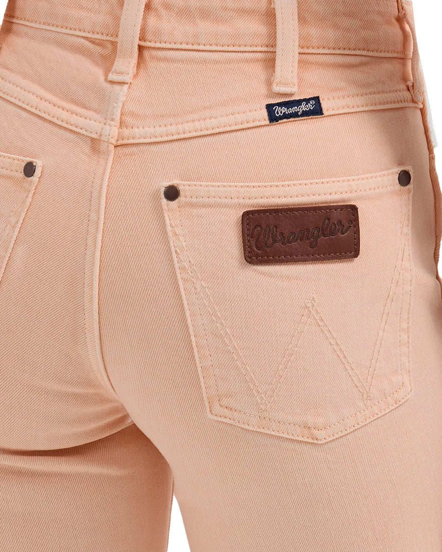 Wrangler Retro Bailey High Rise Boot Cut in Peach