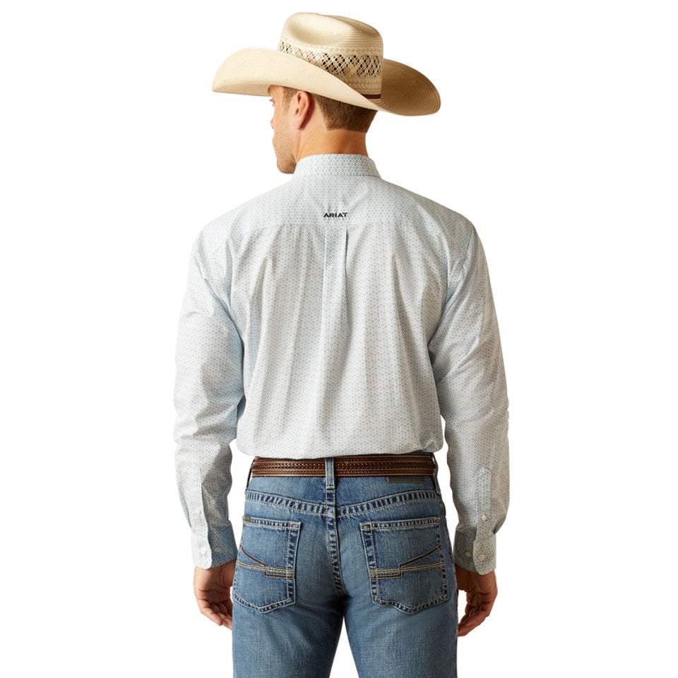 Ariat Wrinkle Free Kolton Classic Fit Shirt in White
