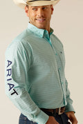 Ariat Team Gian Long Sleeve Shirt – Light Aqua