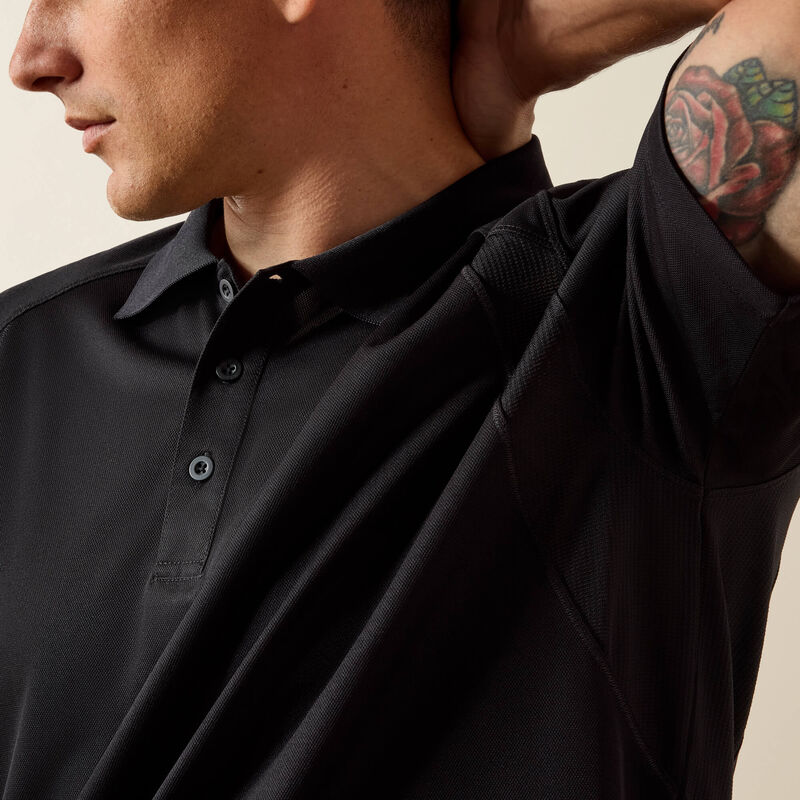 Ariat AC Short Sleeve Polo – Black