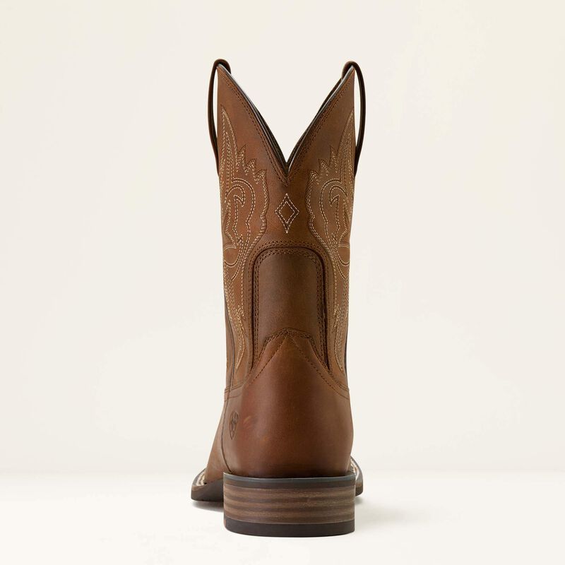 Ariat Western Big Rig Wide Square Toe Cowboy Boot - Distressed Brown