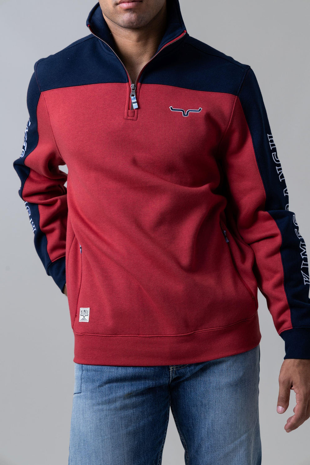 Kimes Ranch Competitor Quarter Zip – Red