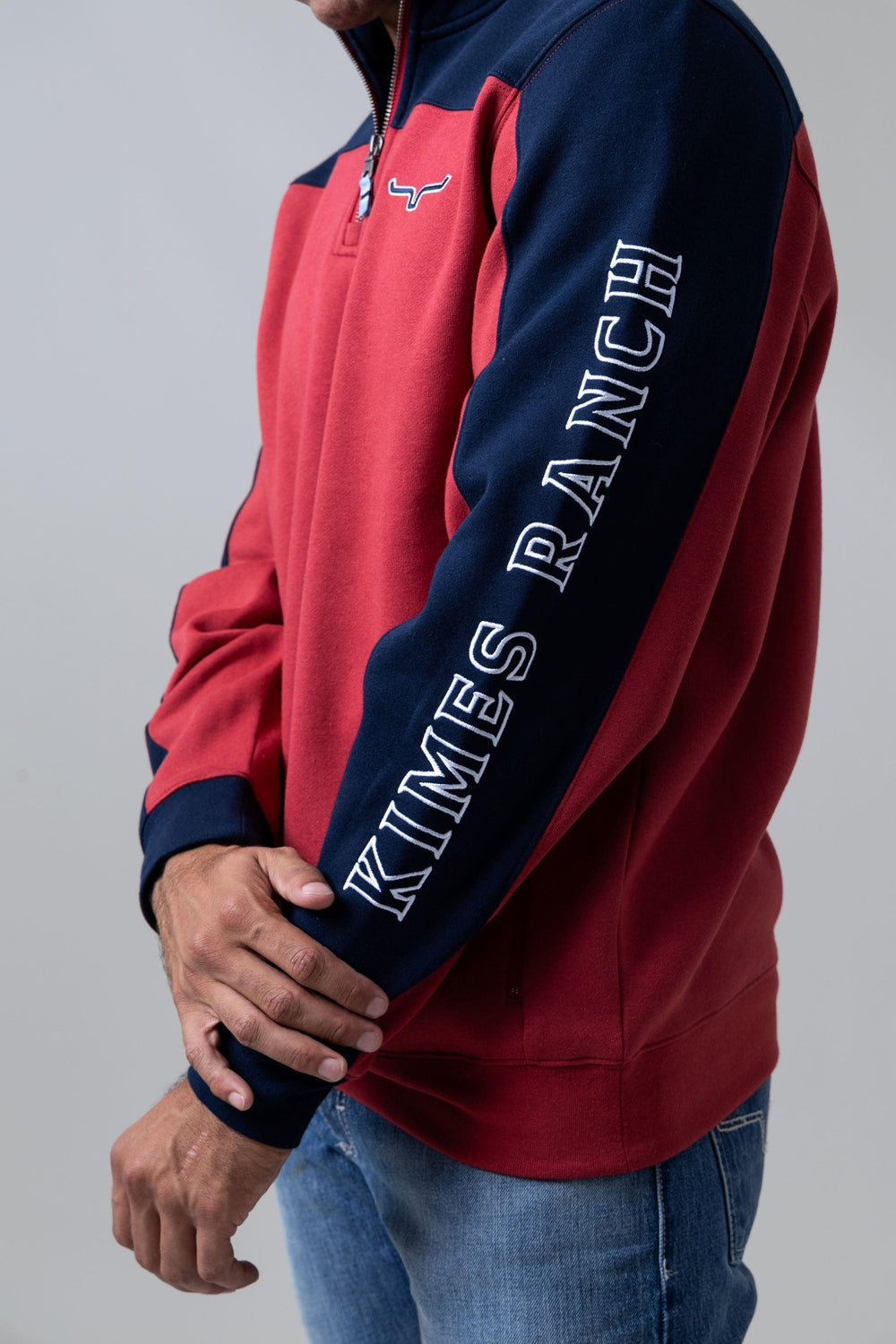Kimes Ranch Competitor Quarter Zip – Red