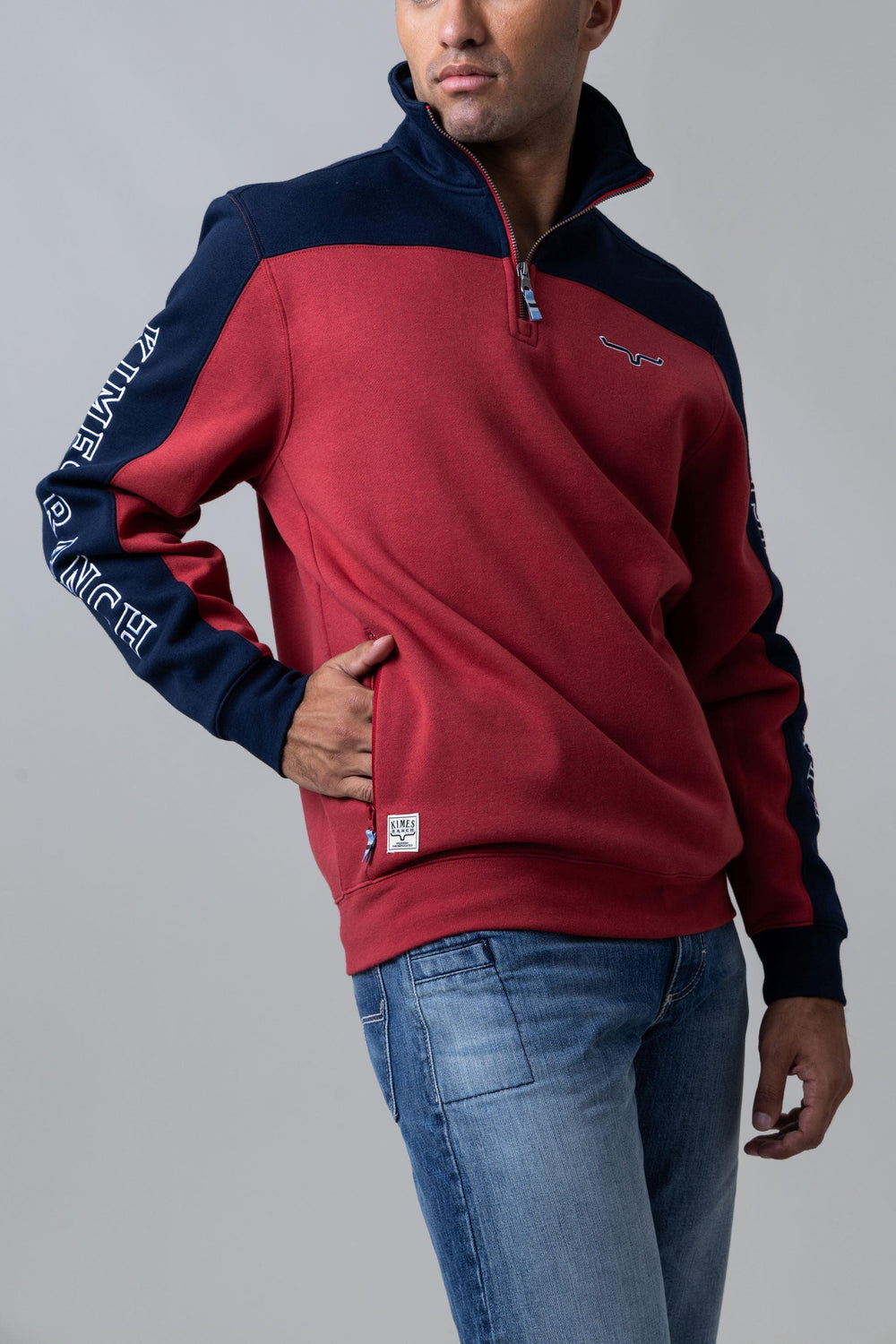 Kimes Ranch Competitor Quarter Zip – Red