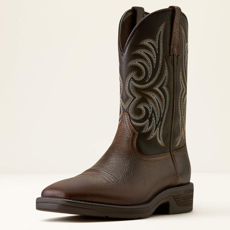 Ariat Ranger Wide Square Toe Cowboy Boot - Wicker / Chocolate Smoke