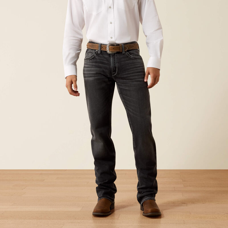 Ariat M4 Relaxed Fit Jeans in Ramiro wash, front view