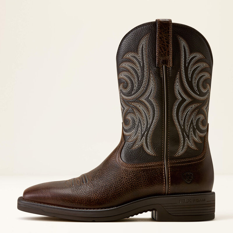 Ariat Ranger Wide Square Toe Cowboy Boot - Wicker / Chocolate Smoke