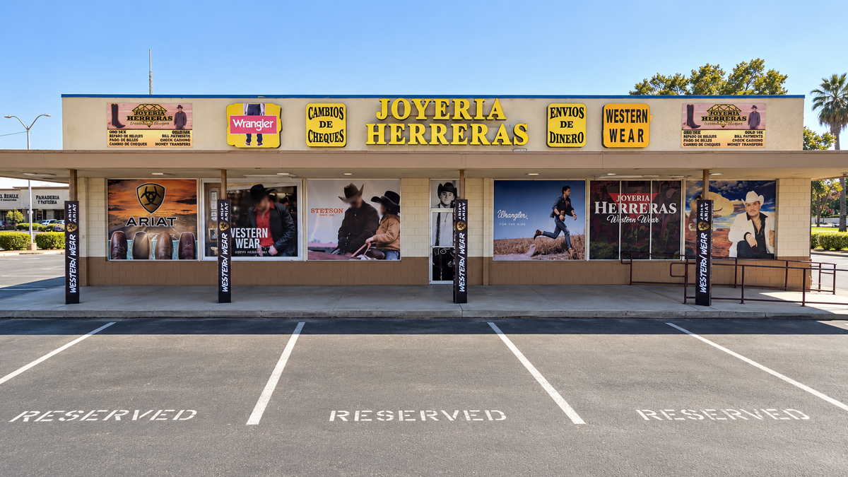 Joyeria Herreras storefront in Selma, California