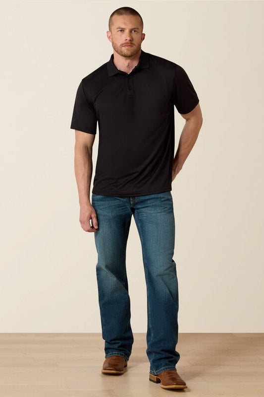 Ariat TEK Short Sleeve Polo – Black