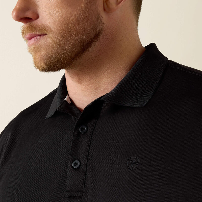 Ariat TEK Short Sleeve Polo – Black
